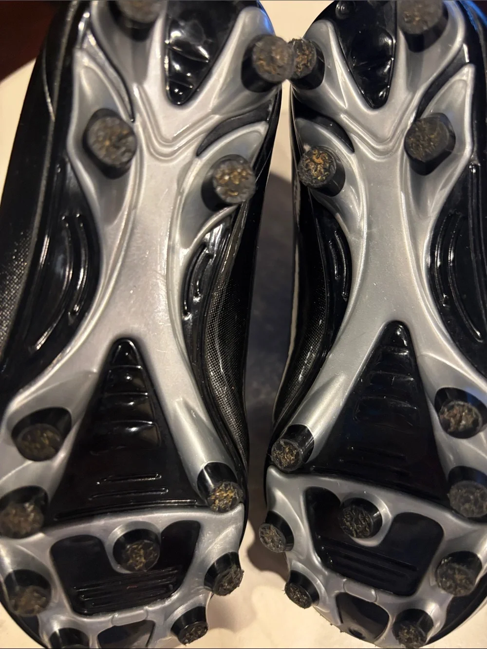Carter's Black and White Kids Soccer Cleats